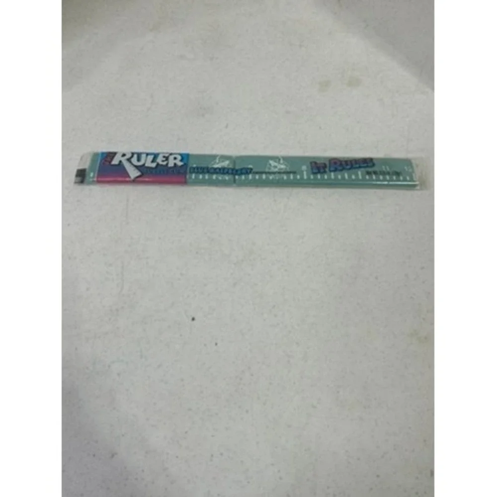 Vintage The Ruler Bubble Gum Blue Raspberry 12 Inch Novelty Candy 2.5oz Sealed